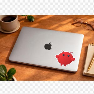 Claude Code OpenClaw Lobster Sticker | Abstract Terracotta Sunburst Kiss-Cut Vinyl