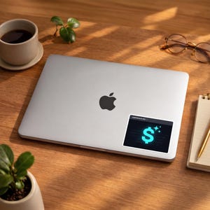 Bash is All You Need Sticker | Abstract Terracotta Sunburst Kiss-Cut Vinyl