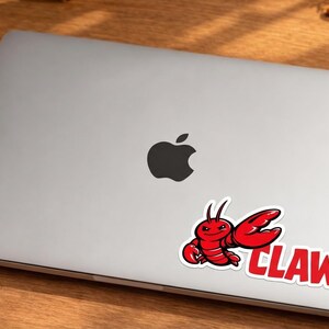 Claude Code OpenClaw Logo Text Sticker | Abstract Terracotta Sunburst Kiss-Cut Vinyl