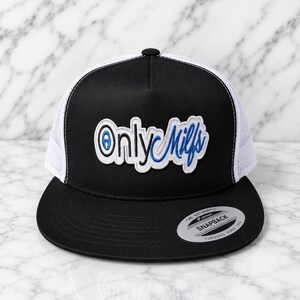 ONLY MILFS YUPOONG Trucker Snapback Flat Bill Patch Hat Summer Adult Funny L@@k W0W!!!