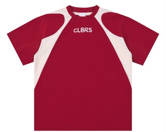 Camiseta de algodón con panel de contraste