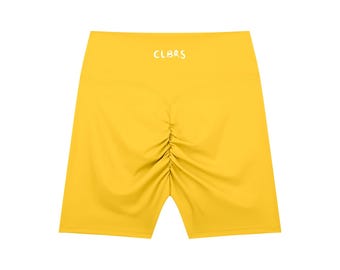 Pantalones cortos de ciclista de cintura alta de mezcla