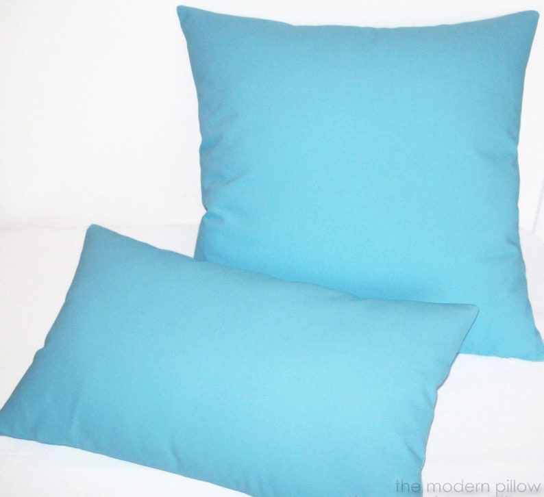 Sky Blue Solid Decorative Throw Pillow Cover / Pillow Case / Etsy