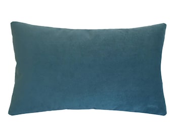 blue suede pillows