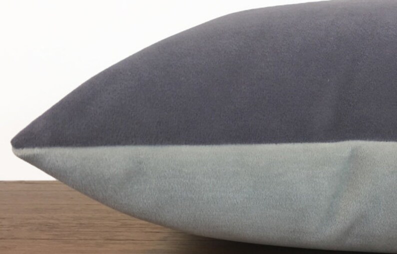 Plum Gray Velvet Suede Decorative Throw Pillow Cover / Pillow Etsy