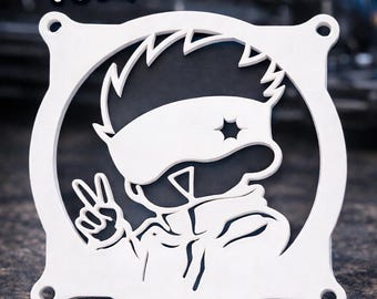120mm PC Fan Lüfterabdeckung personalisiert, 3D gedruckte Lüfterabdeckung, Custom Fan Cover, Gaming PC Modding Zubehör