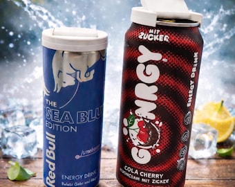 Blikdeksels voor blikjes van 250 ml en 500 ml, herbruikbare drankdeksels, 3D-geprint.