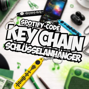 Porte-clés personnalisé avec code Spotify – ayez toujours votre musique avec vous !