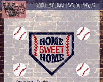 Download Home Sweet Home Baseball Svg Etsy