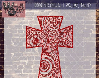 Download Mandala cross svg | Etsy