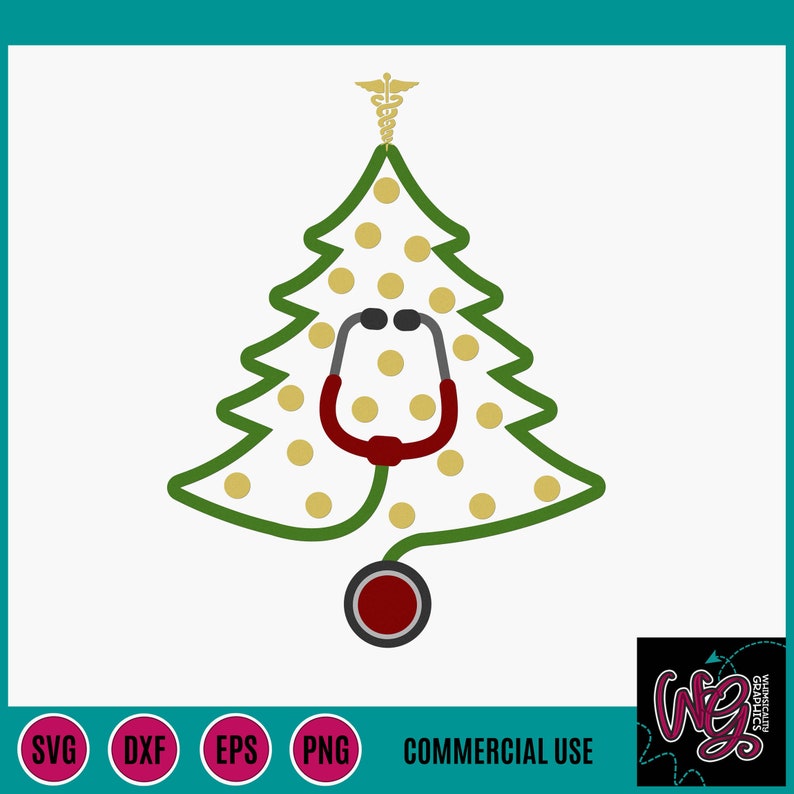 Download Medical Nurse Doctor Nurse Practitioner Christmas Tree Svg ...