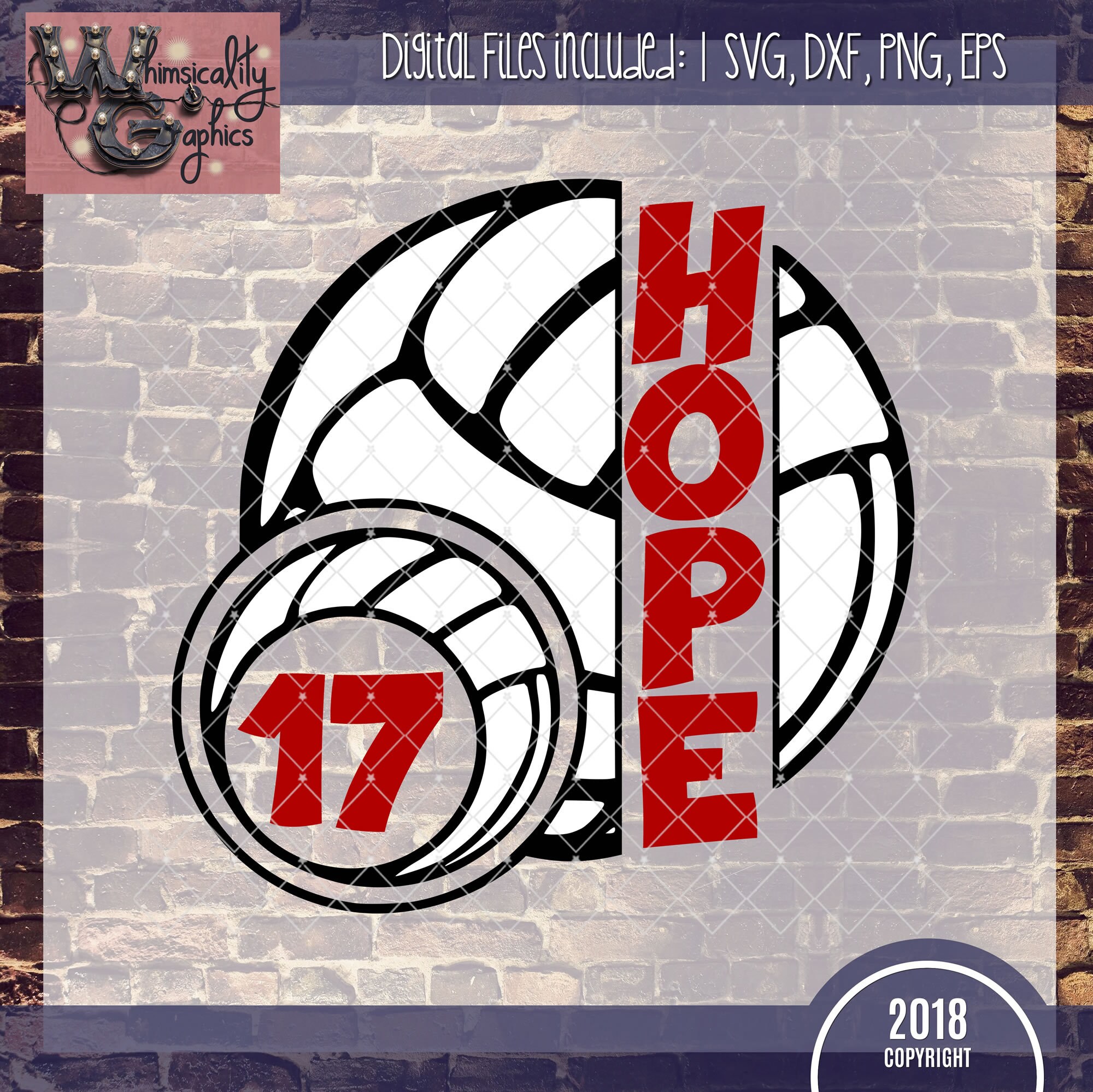 Download Volleyball Monogram Svg Dxf Png Eps Sublimation Instant | Etsy