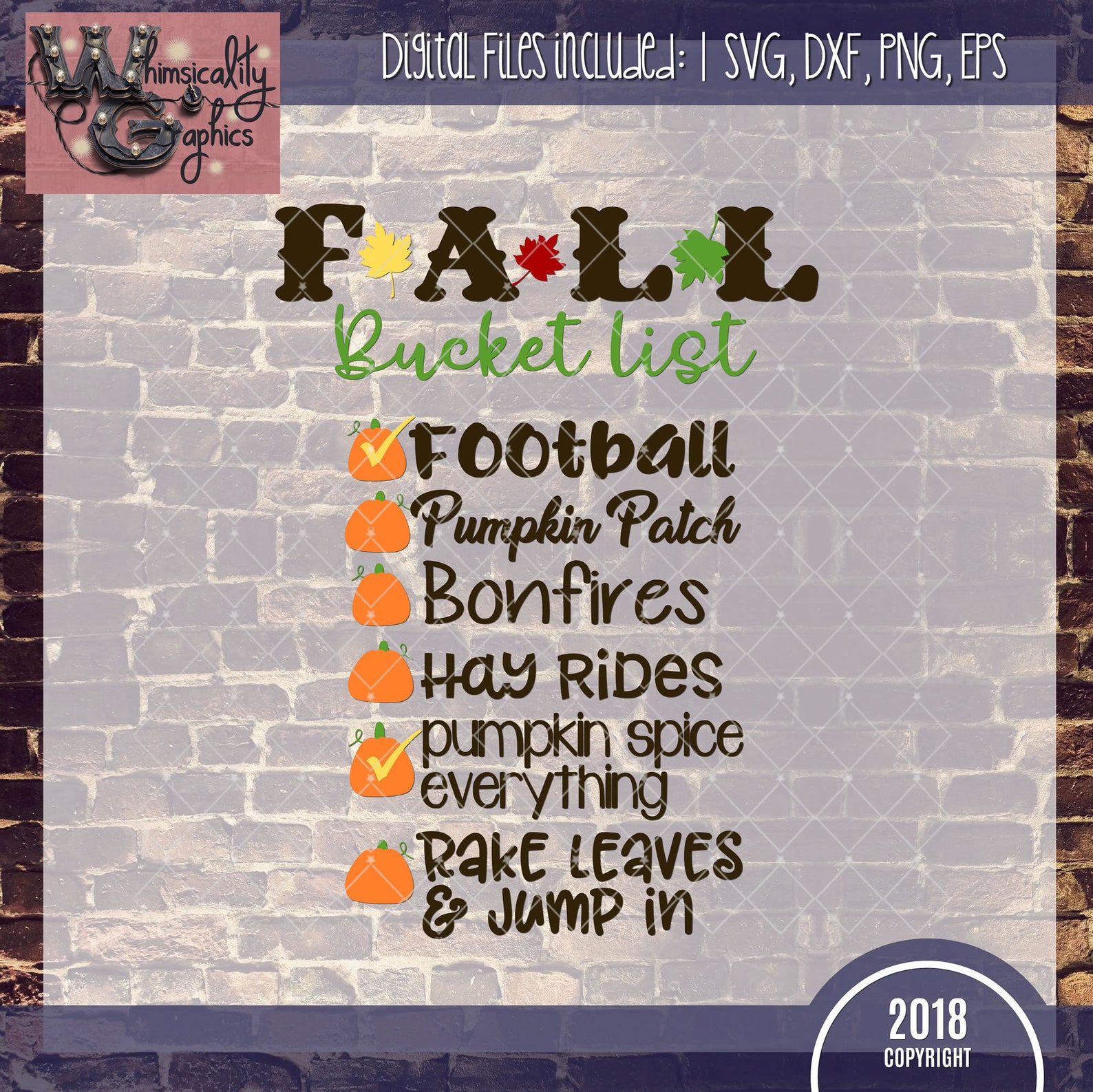 Download Fall Bucket List Svg Dxf Png Eps Sublimation Instant ...