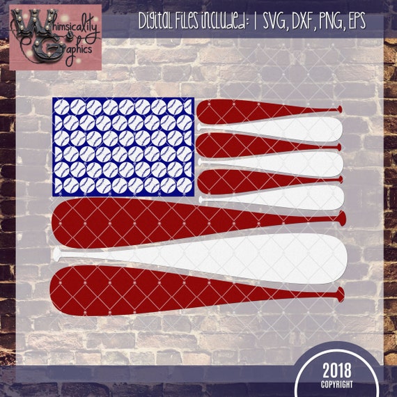 Download Free Baseball Us Flag Svg Dxf Png Eps Sublimation Instant Download Etsy SVG Cut Files
