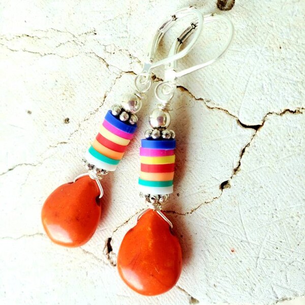 Multi Color Earrings Etsy