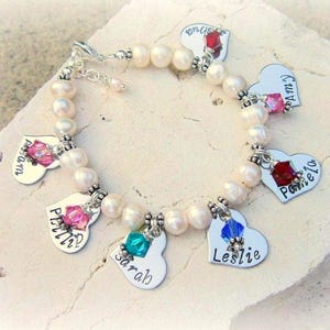 Grandmothers Bracelet. Mothers Bracelet.Gift for Grandma.Personalized Birthstone Bracelet.Mothers Jewelry.Personalized Jewelry. Gift for Mom