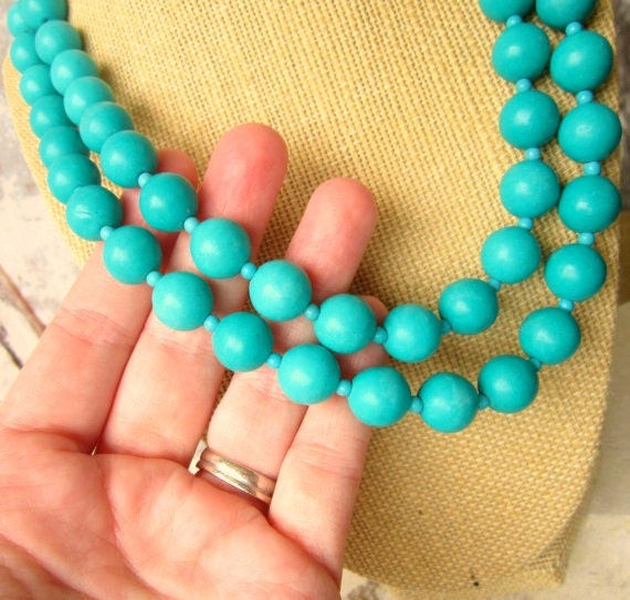 Turquoise Statement Necklace. Turquoise Howlite Bridesmaid  display picture 3