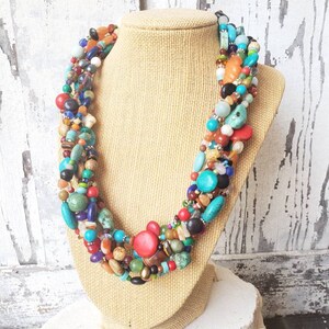 Beads Color Semi Stone Necklace