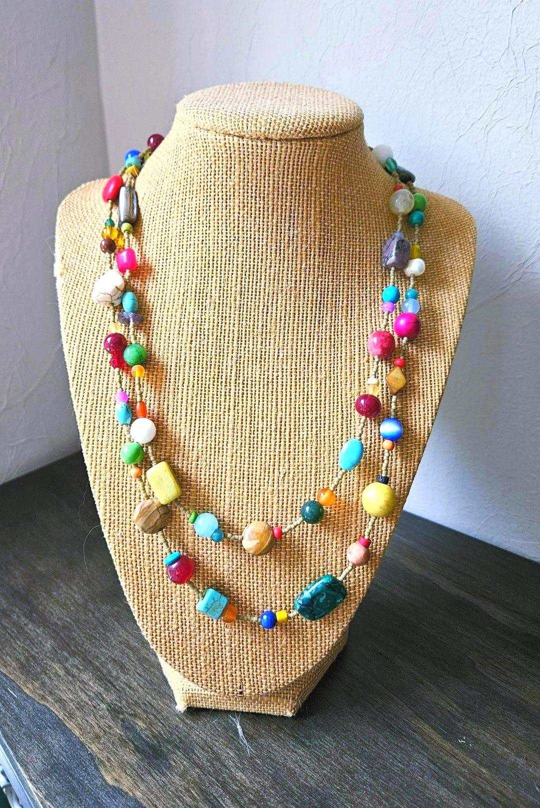 Semi Precious Stone Colorful Seed Bead Multi