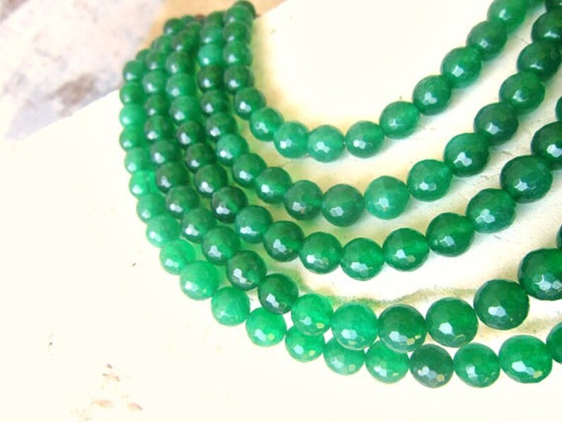 Green Jade Bib Necklace. Multi Strand Green Jade Necklace. Etsy