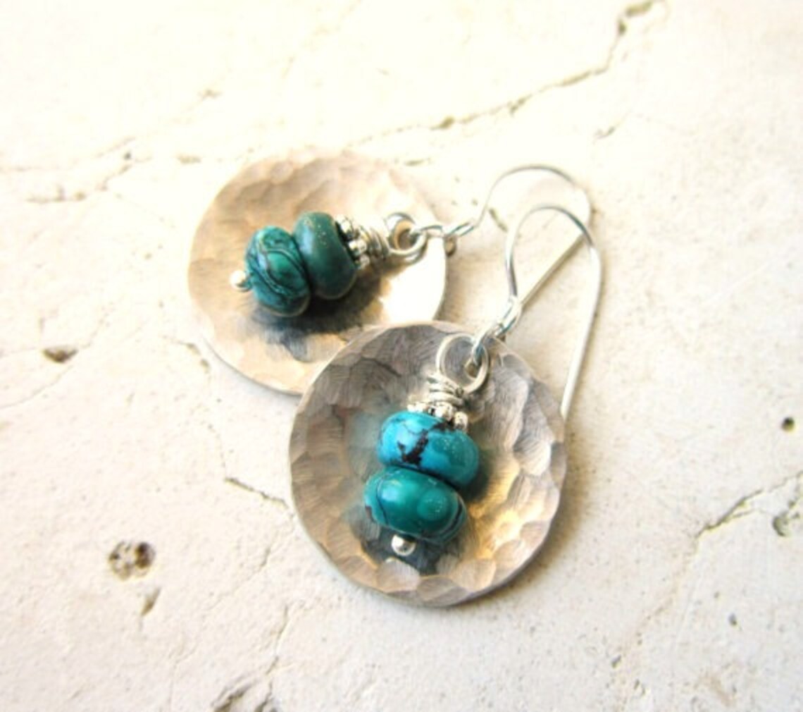 Roped Around Earrings - Turquoise