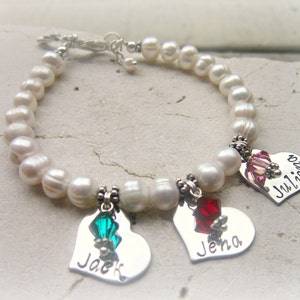 Mothers Bracelet.Grandmothers Bracelet.Gift for Grandma.Personalized Birthstone Bracelet.Mothers Jewelry.Personalized Jewelry. Gift for Mom