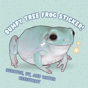 Dumpy Tree Frog Vinylklistermärke