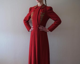 Yllekappa från 1930-talet och 1940-talet. Vintage jacka. Storlek xs