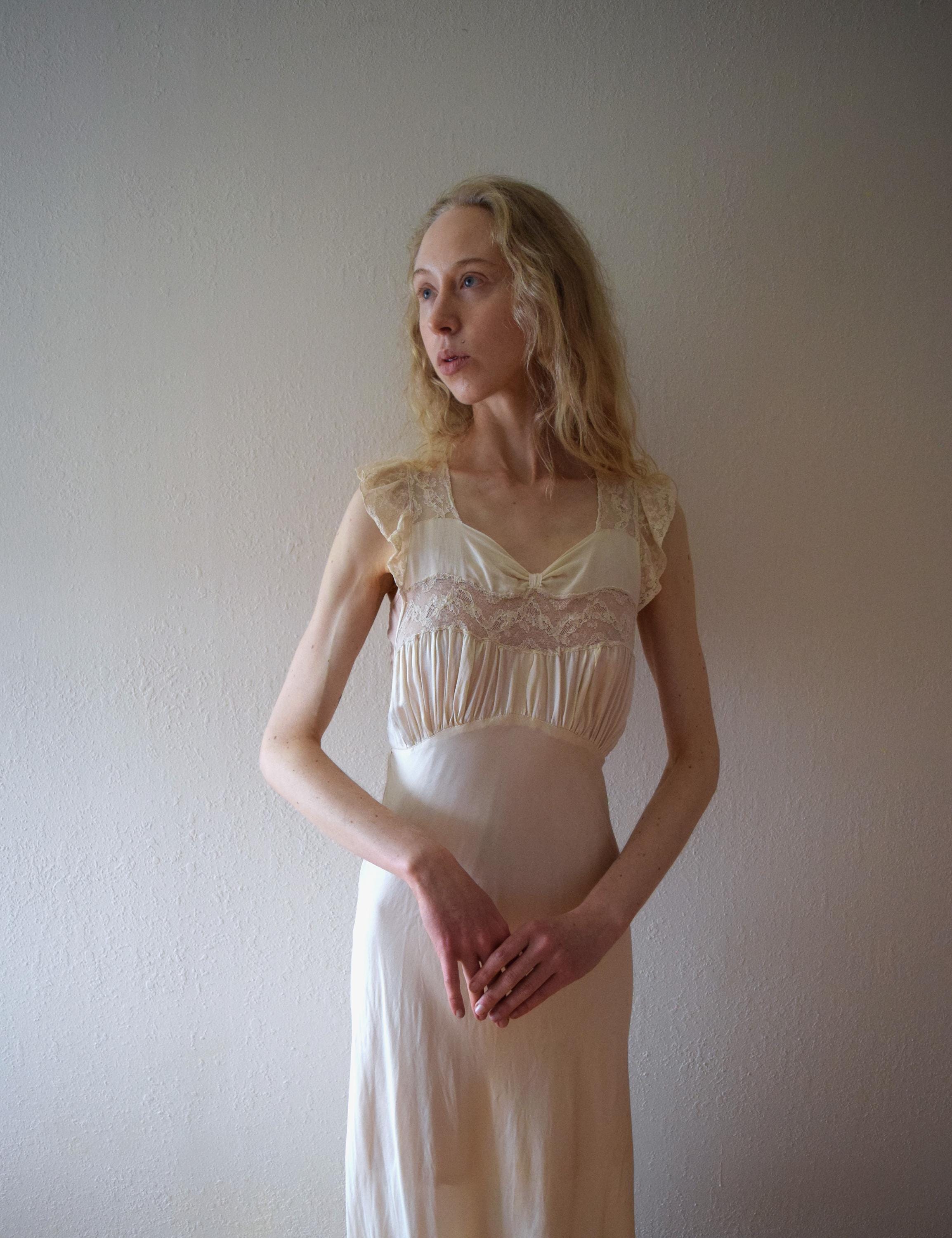 Silk Under Dress Slip Cream