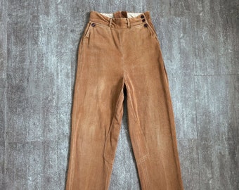 1930s 1940s riding pants . vintage Western pants . 24-25 waist
