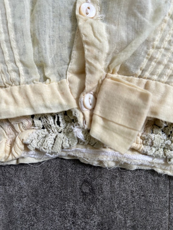 Antique Edwardian blouse . vintage lace embroider… - image 6