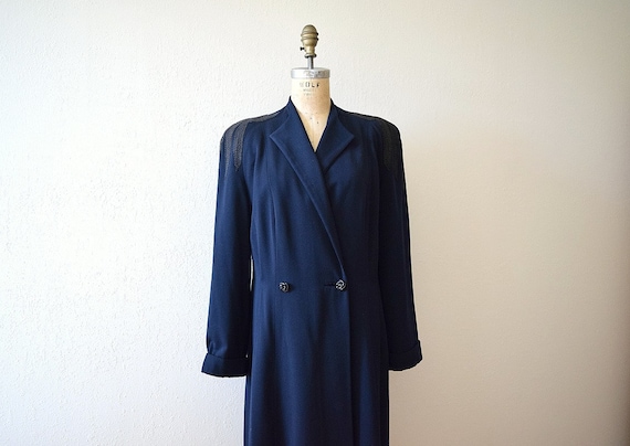 1940s wool gabardine coat . vintage 30s 40s jacket