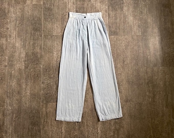 1930s 1940s jeans . vintage 30s sportswear denim pants . size xs