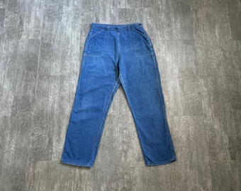 Vintage Denim Pants, U.S. Navy Pants, 1950s Denim Jeans