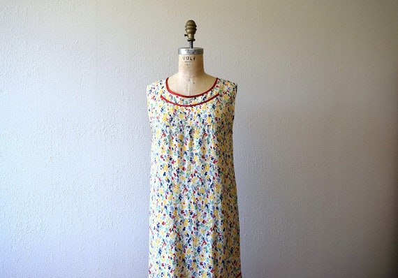 1920s rainbow print dress . vintage 20s dress