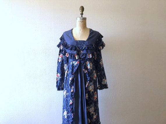 Vintage 1930s dress . 30s floral print dress