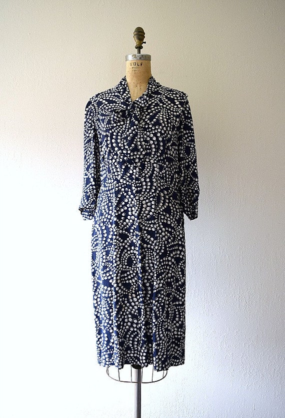 1940s polka dot dress