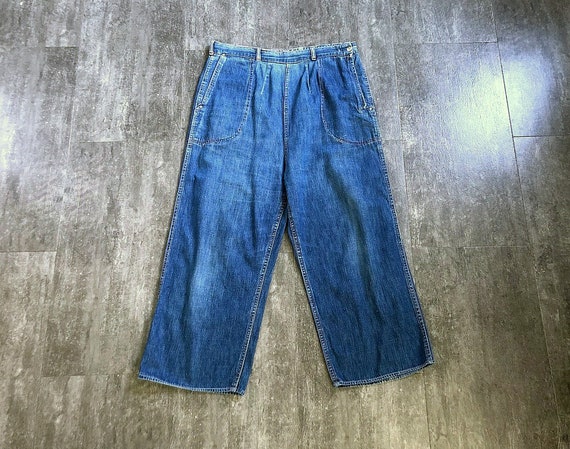 1940s jeans . vintage 40s 50s denim