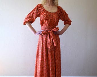 1940s Louella Ballerino gown . vintage dress set . size xs