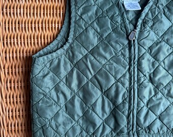 Baby Gap Quilted Vest | Green Puffer Vest | Toddler Boy Outerwear | Farmhouse Style | Size 12–24 Months