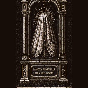 Reliques des Saints, Écran de verrouillage Dark Academia | Fond d'écran gothique noir et or | Téléchargement numérique pour iPhone et Android | Pack de cinq designs