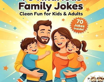Libro di barzellette per famiglie: 70 barzellette divertenti e pulite per bambini e adulti (download digitale)