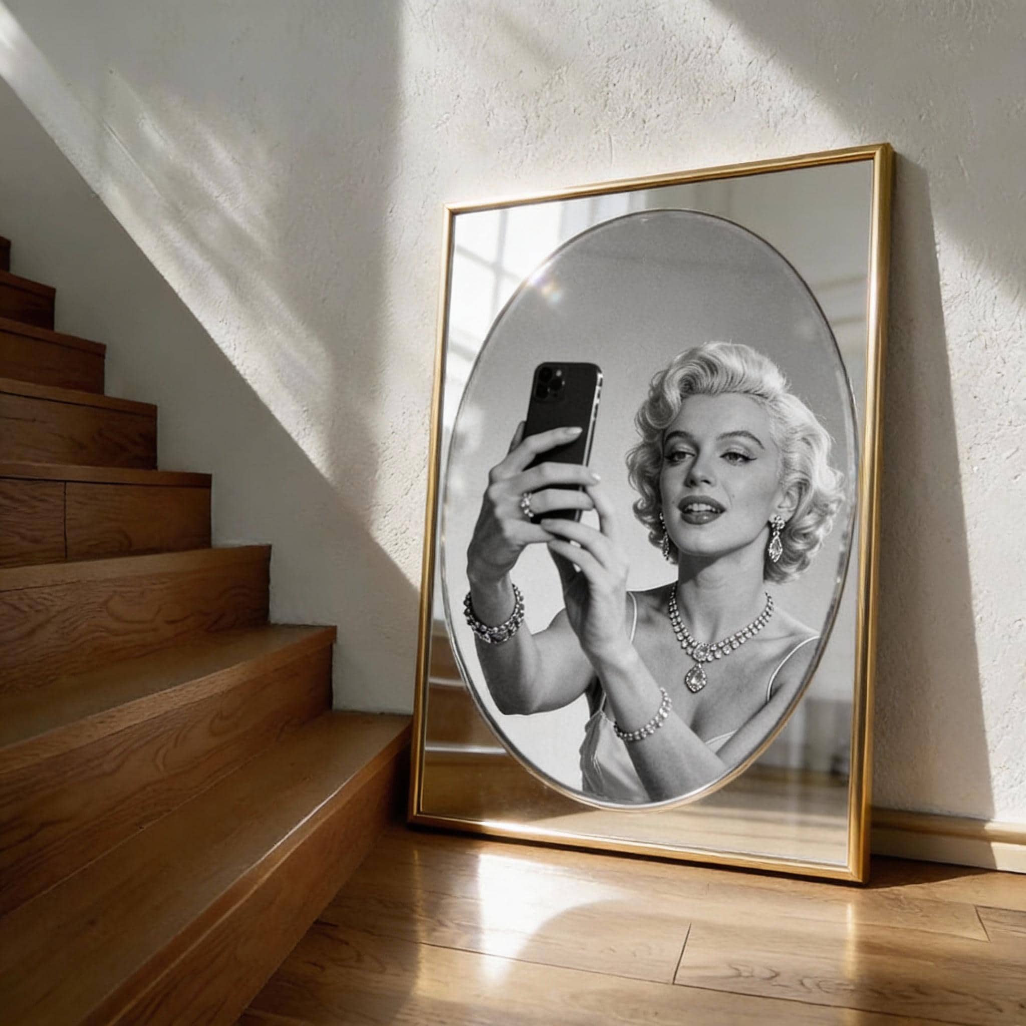 マリンモンローミラー 1 oz Antiqued Marilyn Monroe Silver Round l JM Bullion™