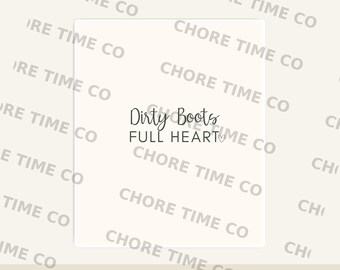 Dirty Boots Full Heart SVG | Farm Life Shirt Design (Digital Download)