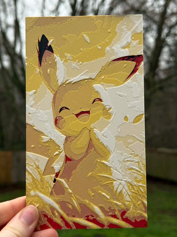 Pikachu Pokémon Inspired Hueforge