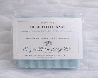 Hush Little Baby Handmade Soap | Soft Powder Clean Scent Bar | Comforting Nostalgic Soap | Gift Soap