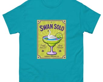 Maglietta Swan Solo Margarita / Maglietta Pagosa Springs Colorado / Maglietta divertente con cigno / Maglietta da cocktail retrò / Regalo souvenir per le vacanze