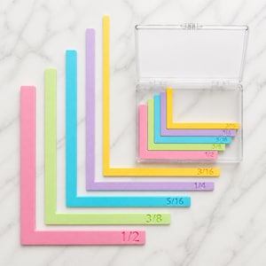 5-delars set med riktlinjer för korttillverkning, lager- och avståndsverktyg för Misti, scrapbooking, journalföring, papperspyssel och gör-det-själv-korttillverkning