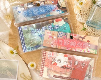 Japanese Aesthetic Travel Sticker Book 400pcs, Hokkaido Dreamscape Bangkok Sunset Scrapbook Journal Collage Pack, Gift for Her