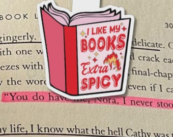 I Like My Books Extra Spicy Magnetic Bookmark
